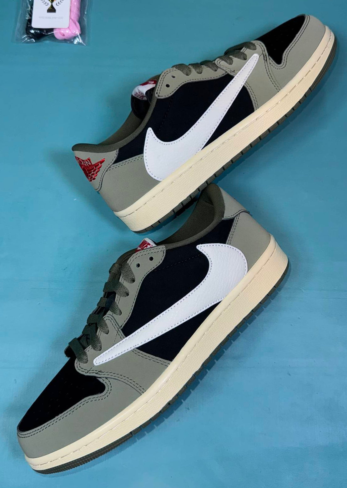 TS‑JRDNS‑009 — Jordan 1 Low Travis Scott “Olive” — Design‑Inspired