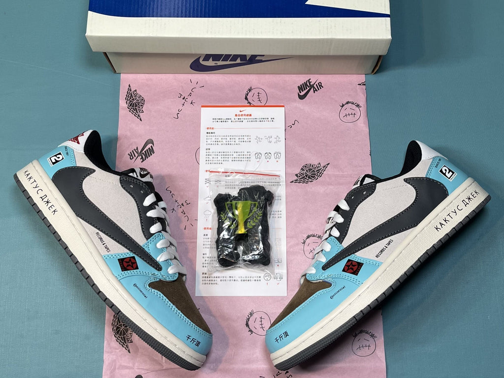 TS‑JRDNS‑015 — Jordan 1 Low Travis Scott “Cactus Records” — Fantasy Build