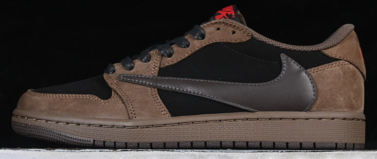TS‑JRDNS‑017 — Jordan 1 Low Travis Scott “Velvet Brown” — Fantasy Build