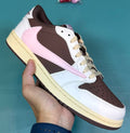 TS‑JRDNS‑010 — Jordan 1 Low Travis Scott “Pink Mocha” — Fantasy Build