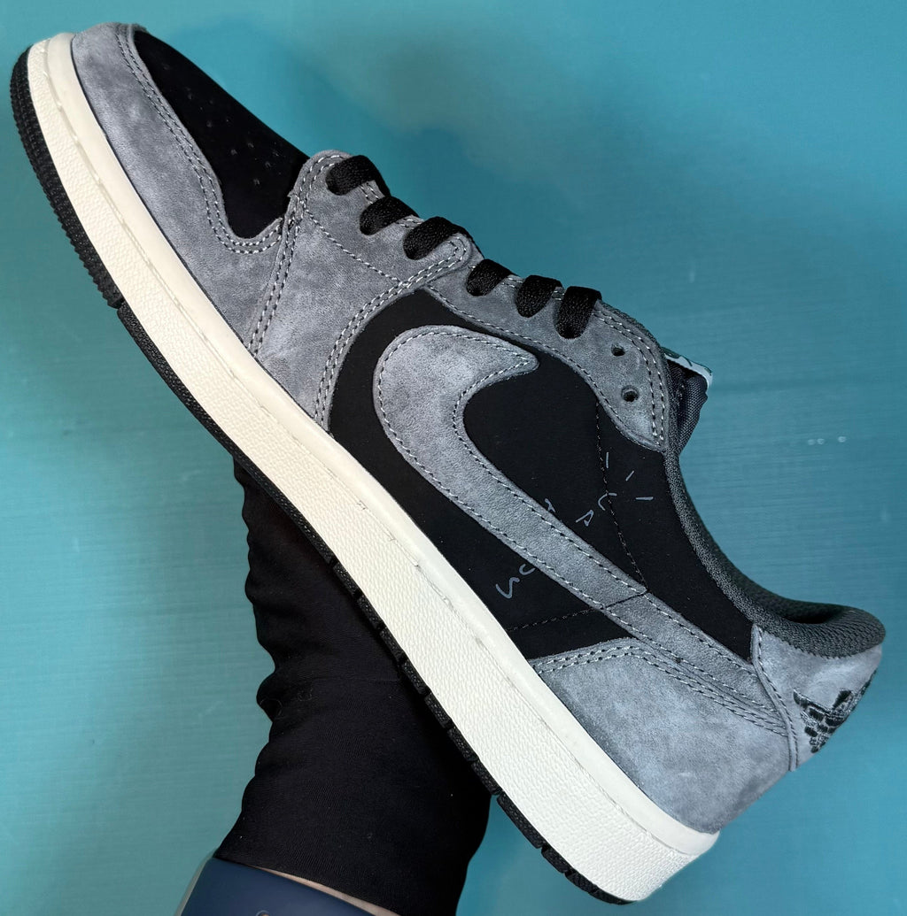 TS‑JRDNS‑020 — Jordan 1 Low Travis Scott “Pewter Cream” — Fantasy Build