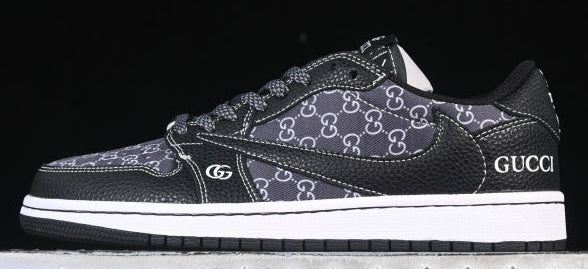 TS‑JRDNS‑025 — Jordan 1 Low Travis Scott “Black G‑Wops” — Fantasy Build