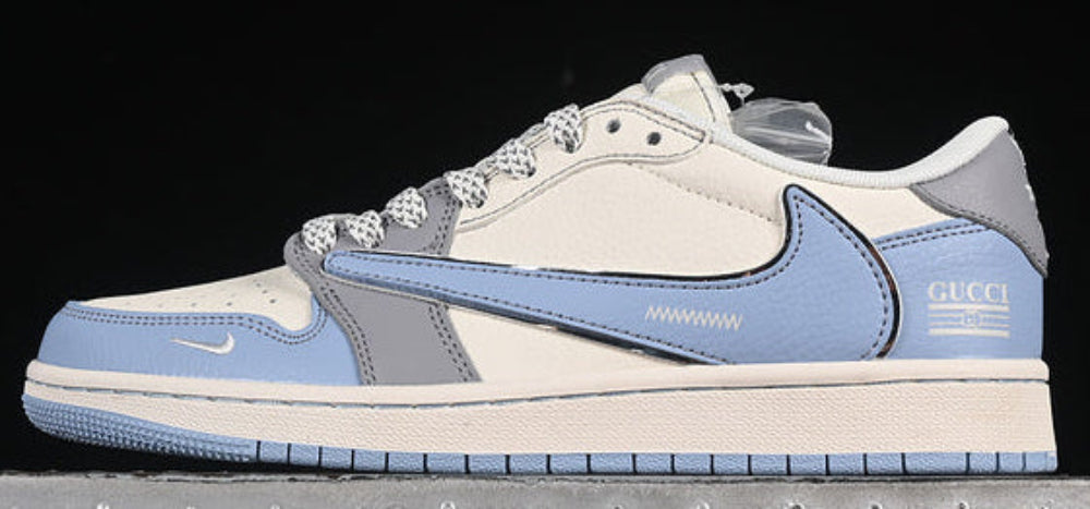 TS‑JRDNS‑026 — Jordan 1 Low Travis Scott “Carolina G‑Wops” — Fantasy Build