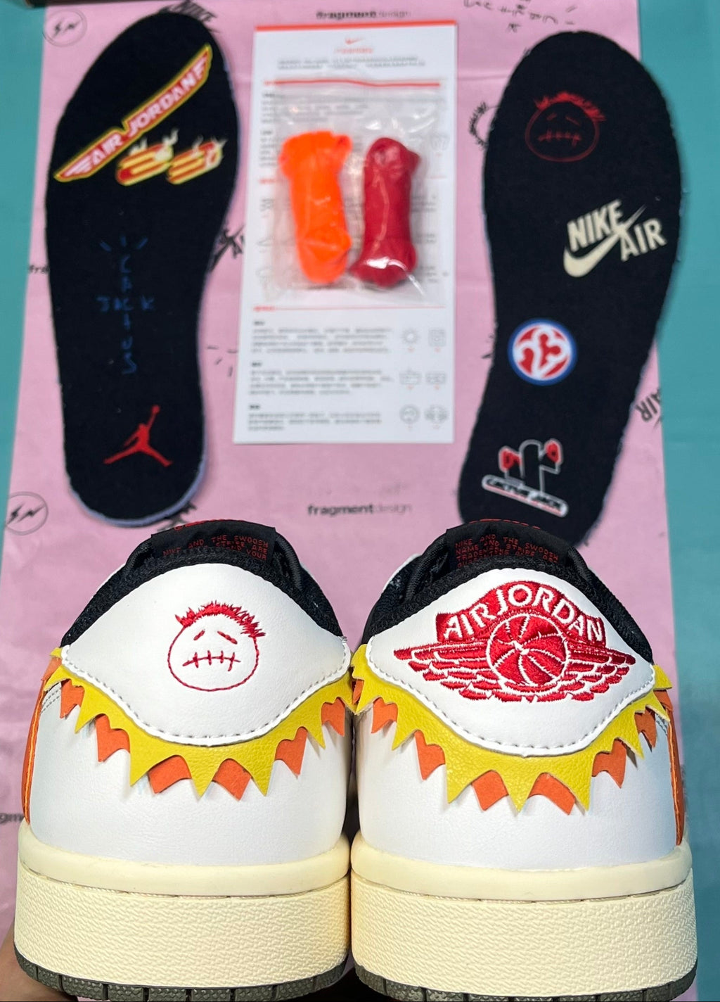 TS‑JRDNS‑022 — Jordan 1 Low Travis Scott “La Flames” — Fantasy Build