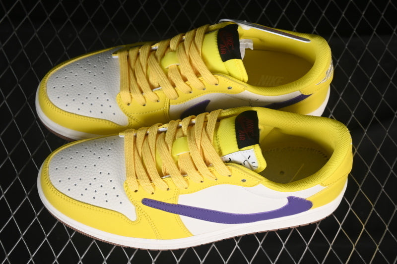 TS‑JRDNS‑023 — Jordan 1 Low Travis Scott “Lakers” — Fantasy Build