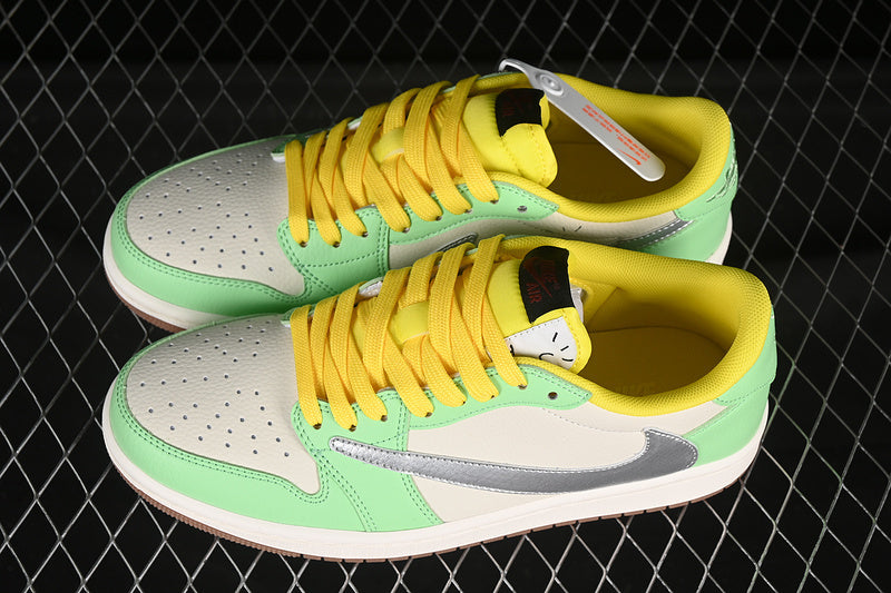 TS‑JRDNS‑027 — Jordan 1 Low Travis Scott “Lemon Limes” — Fantasy Build