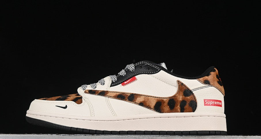 TS‑JRDNS‑029 — Jordan 1 Low Travis Scott “Supreme Cheetah” — Fantasy Build