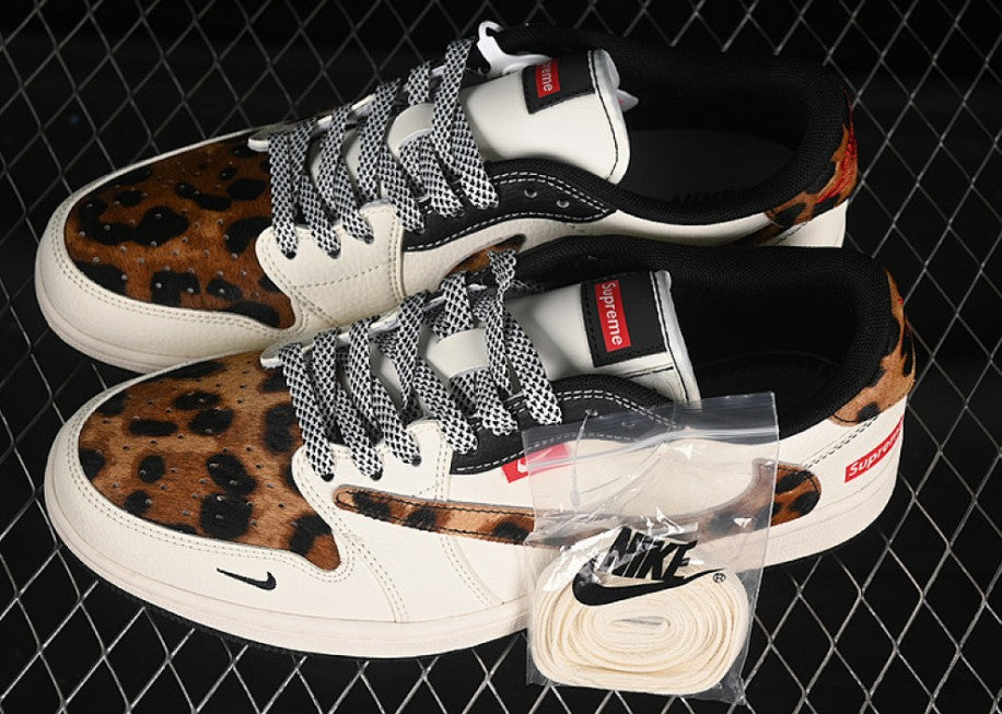 TS‑JRDNS‑029 — Jordan 1 Low Travis Scott “Supreme Cheetah” — Fantasy Build