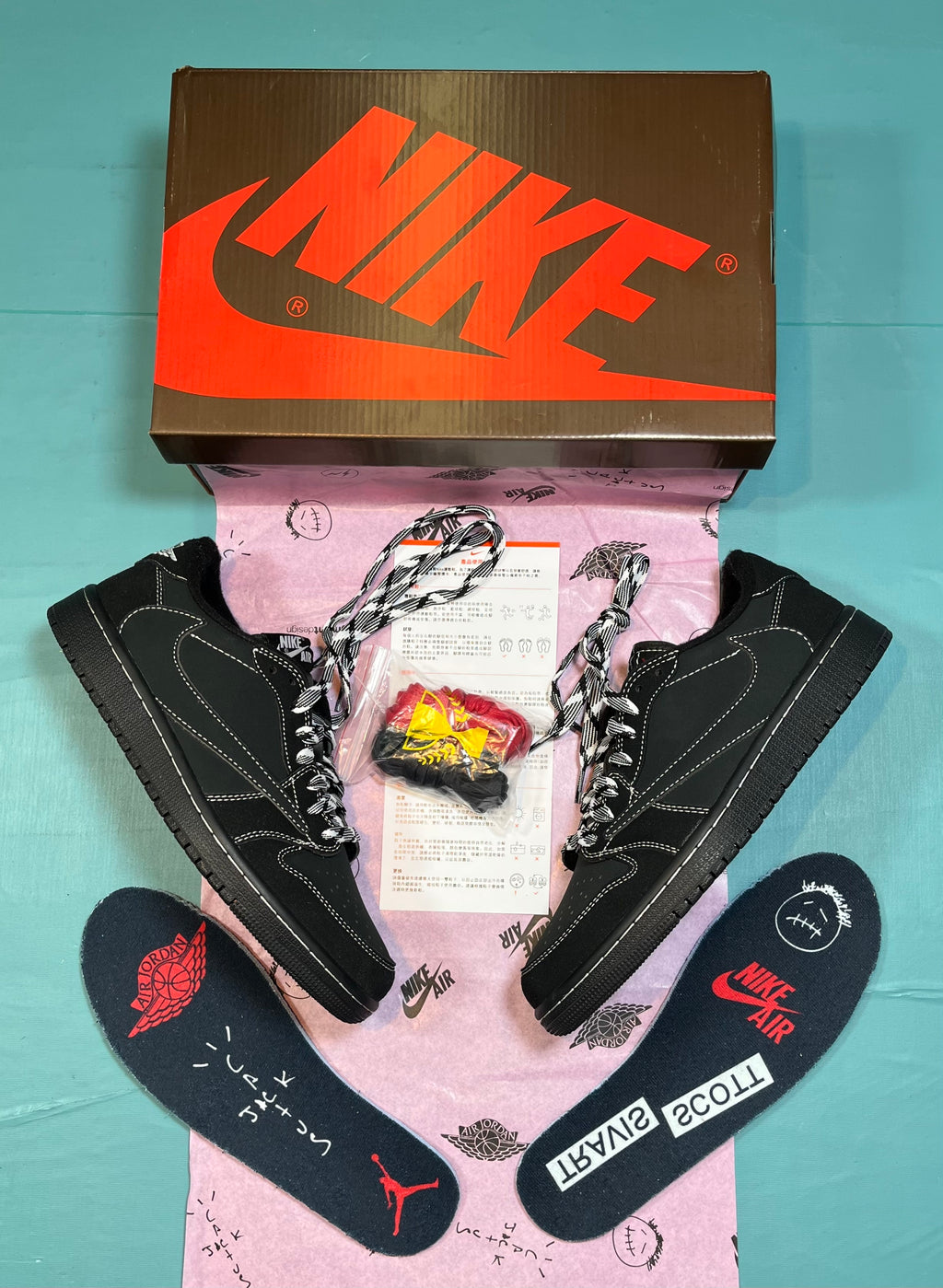 Jordan 1 Low Design‑Inspired Travis Scott “Phantoms” — Custom Tributes