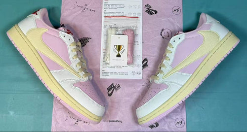 Jordan 1 Low – Design-Inspired "Pink Sail" Custom Fantasy Build TS‑JRDNS‑033
