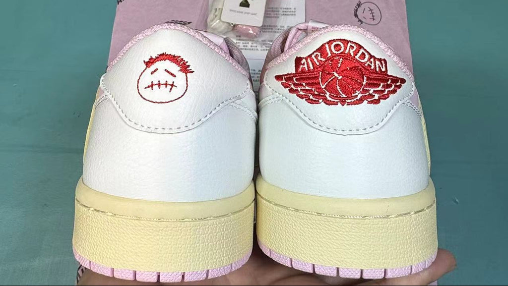 TS‑JRDNS‑033 — Jordan 1 Low Travis Scott “Pink Sail” — Fantasy Build