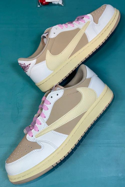 Jordan 1 Low – Design-Inspired "Pink Cream" Custom Fantasy Build TS‑JRDNS‑037
