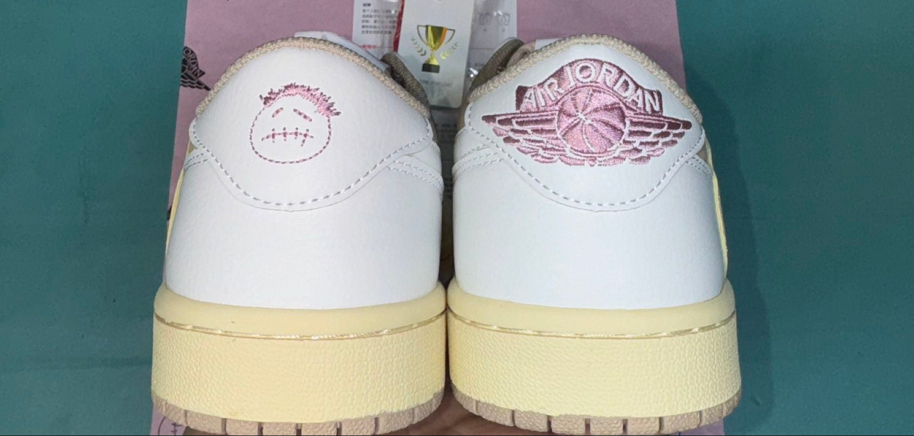 TS‑JRDNS‑037 — Jordan 1 Low Travis Scott “Pink Cream” — Fantasy Build