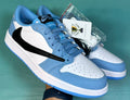TS‑JRDNS‑040 — Jordan 1 Low Travis Scott “UNC Black” — Fantasy Build