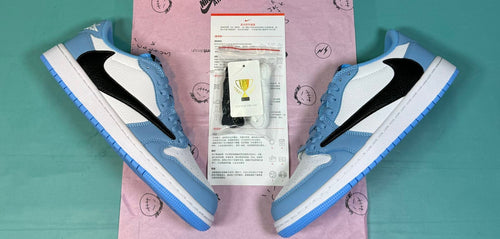 Jordan 1 Low – Design-Inspired "UNC Black" Custom Fantasy Build TS‑JRDNS‑040