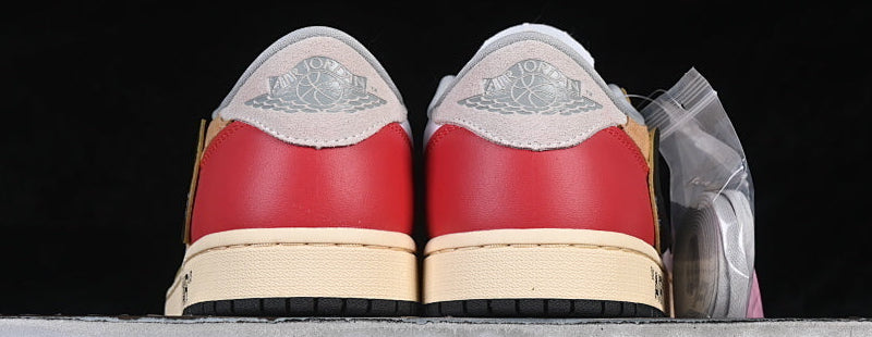TS‑JRDNS‑041 — Jordan 1 High “Off-White × UN/LA Red Black White” — Fantasy Build
