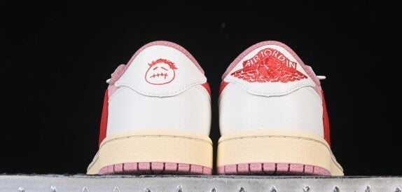 TS‑JRDNS‑042 — Jordan 1 Low Travis Scott “Shy Pinks” — Fantasy Build