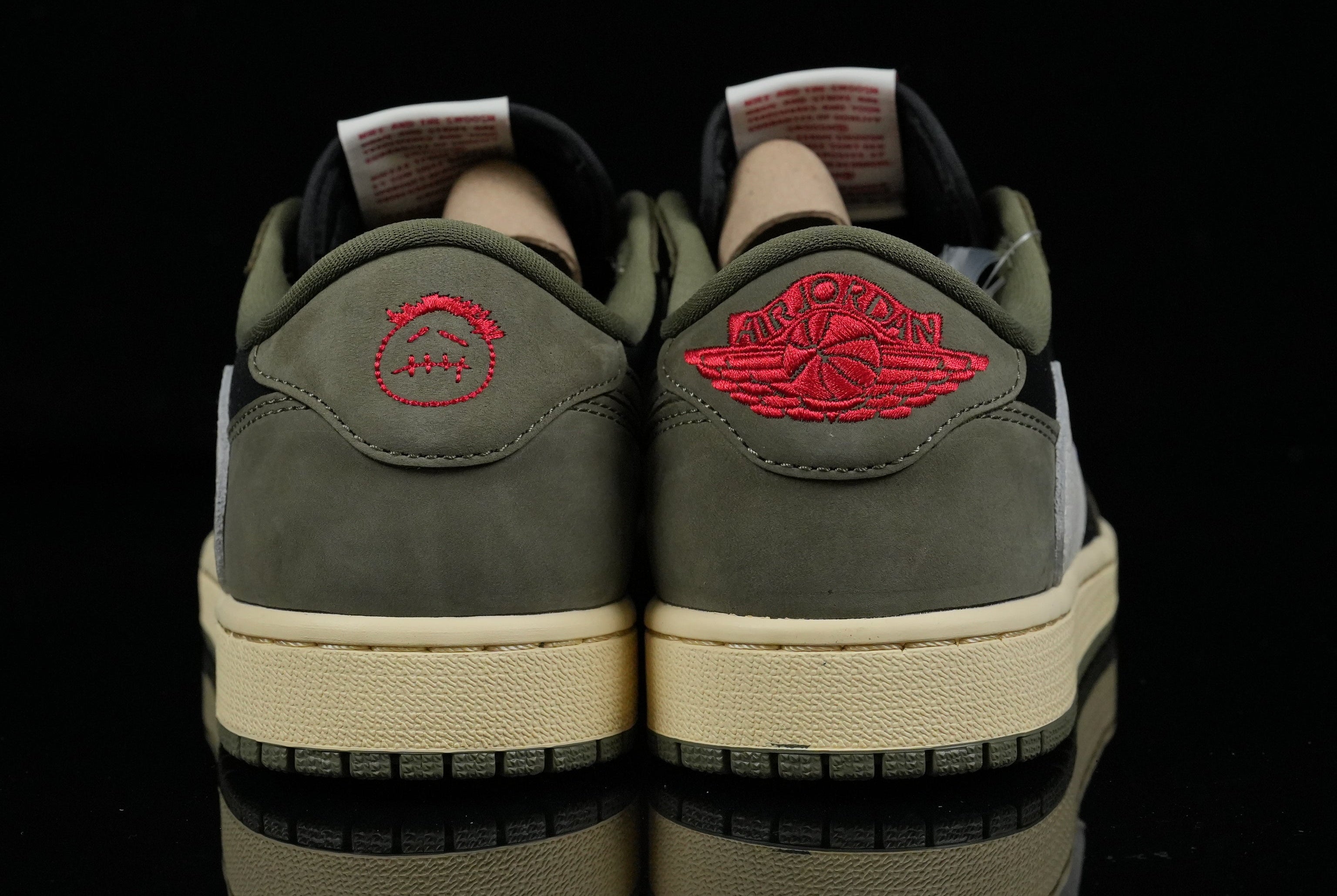 Jordan 1 Low – Design‑Inspired "Travis Scott" "Olive" Custom Build TS‑JRDNS‑009