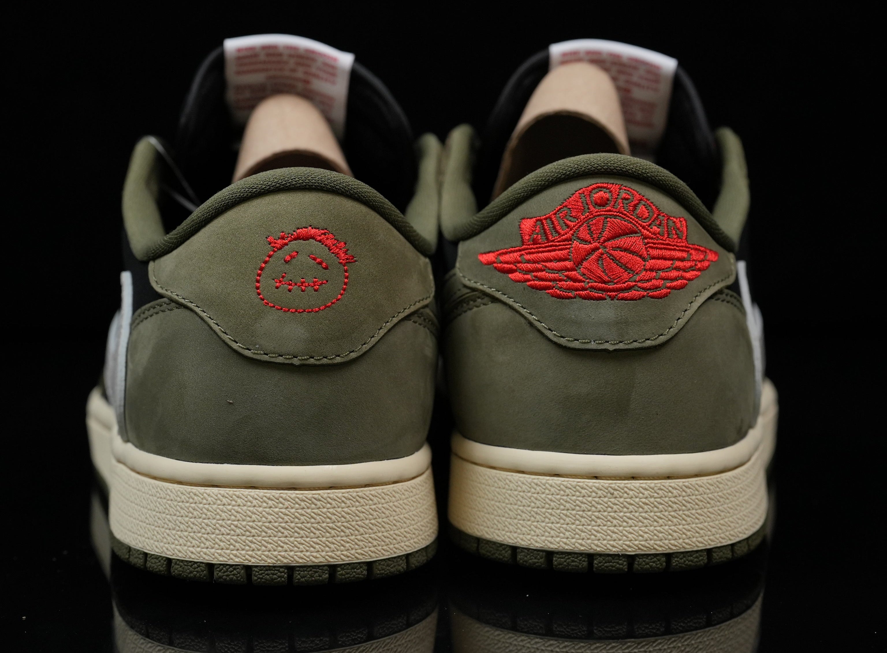 Jordan 1 Low – Design‑Inspired "Travis Scott" "Olive" Custom Build TS‑JRDNS‑009
