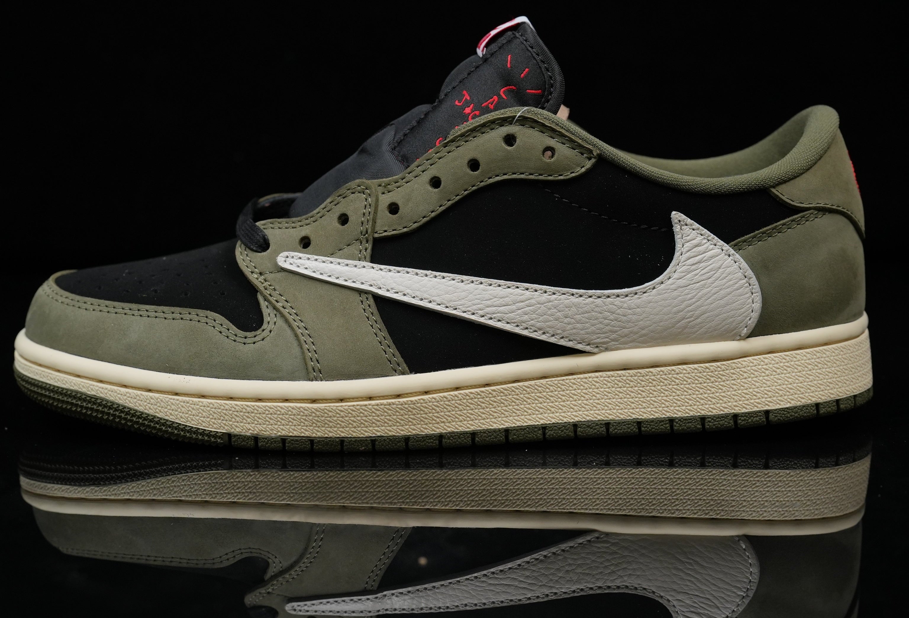 Jordan 1 Low – Design‑Inspired "Travis Scott" "Olive" Custom Build TS‑JRDNS‑009