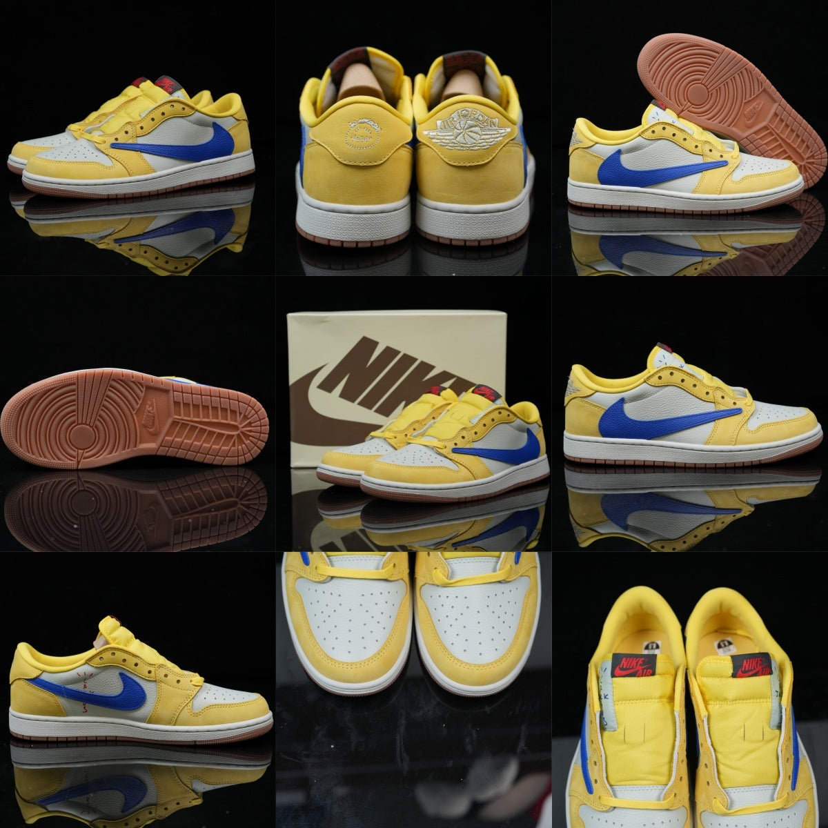 Jordan 1 Low – Design‑Inspired "Canary Yellow" Custom Build TS‑JRDNS‑002