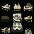 Jordan 1 Low – Design‑Inspired "Travis Scott" "Medium Olive" Custom Build TS‑JRDNS‑003