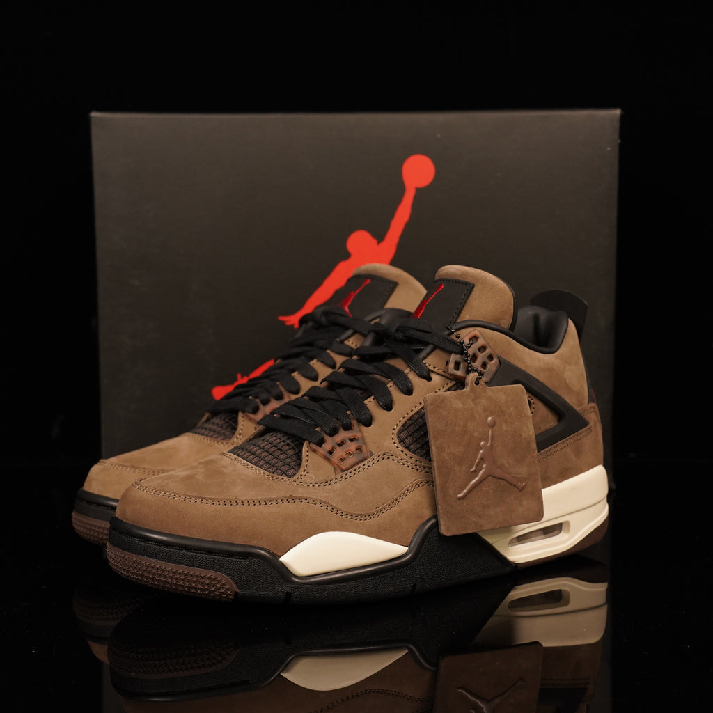 TS‑JRDNS‑043 — Jordan 4 “Travis Scott Mocha F&F” — Fantasy Build