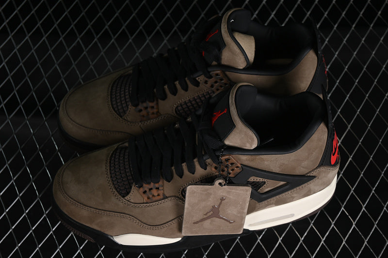 TS‑JRDNS‑043 — Jordan 4 “Travis Scott Mocha F&F” — Fantasy Build