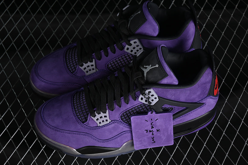 TS‑JRDNS‑044 — Jordan 4 “Travis Scott Purple F&F” — Fantasy Build
