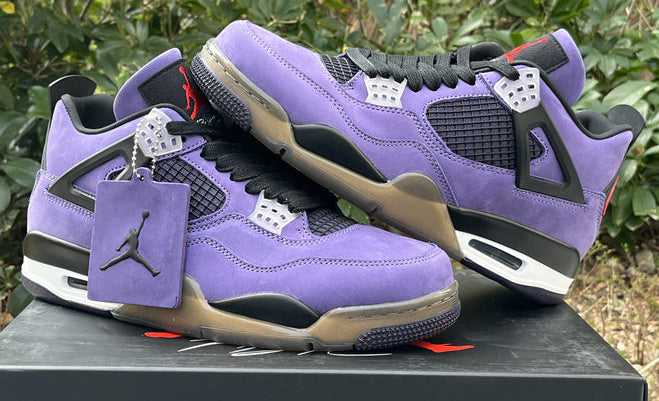 TS‑JRDNS‑044 — Jordan 4 “Travis Scott Purple F&F” — Fantasy Build