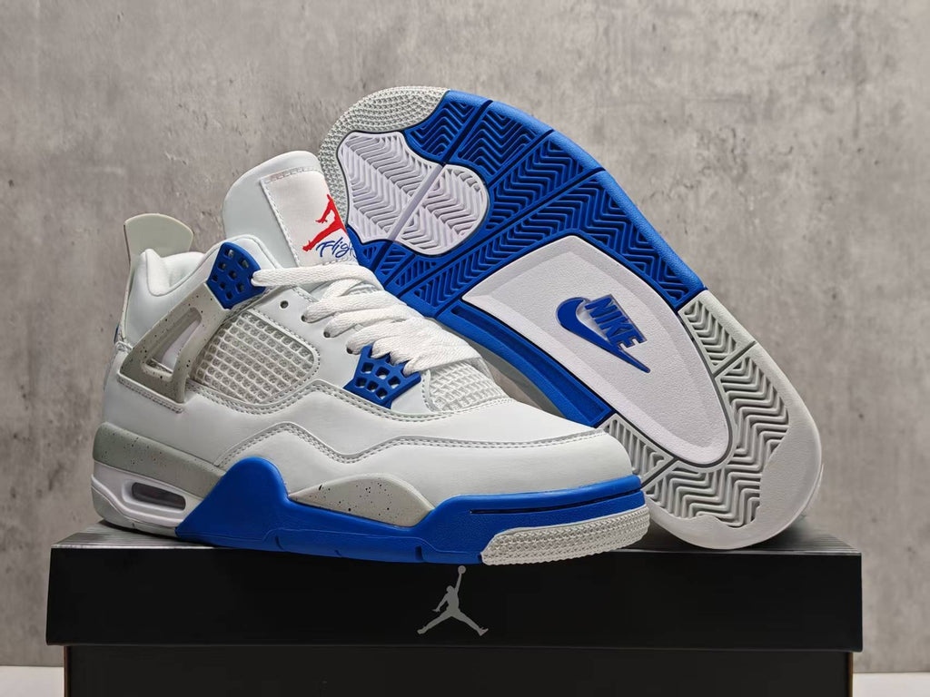 Jordan 4 Design-Inspired - Jackie Robinson "42" Custom Fantasy Build - AJ4-JR42-482
