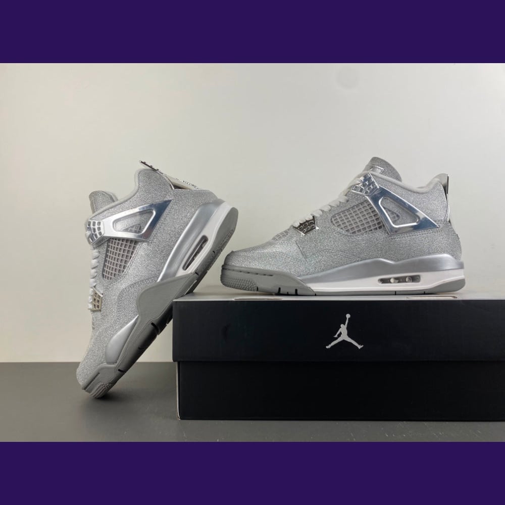 Jordan 4 Design-Inspired - "Glitter Glove" - Custom Tribute Build - AJ4-GLITTERGLOVE-444 - Sole Revival and Redemption LLC