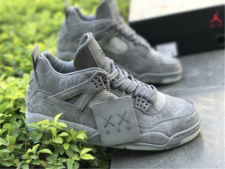 Jordan 4 Design-Inspired - "KAWS" Grey - AJ4-GREYKAWS-405 - Sole Revival and Redemption LLC