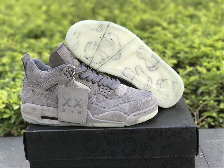 Jordan 4 Design-Inspired - "KAWS" Grey - AJ4-GREYKAWS-405 - Sole Revival and Redemption LLC