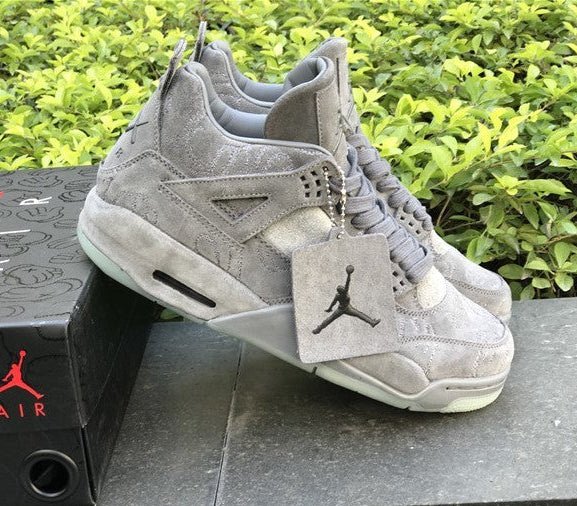 Jordan 4 Design-Inspired - "KAWS" Grey - AJ4-GREYKAWS-405 - Sole Revival and Redemption LLC