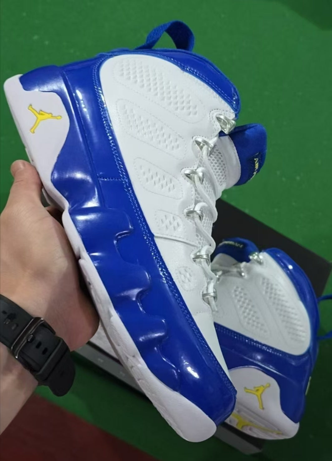 909 — Jordan 9 “Kobe PE White/Blue” — Design‑Inspired