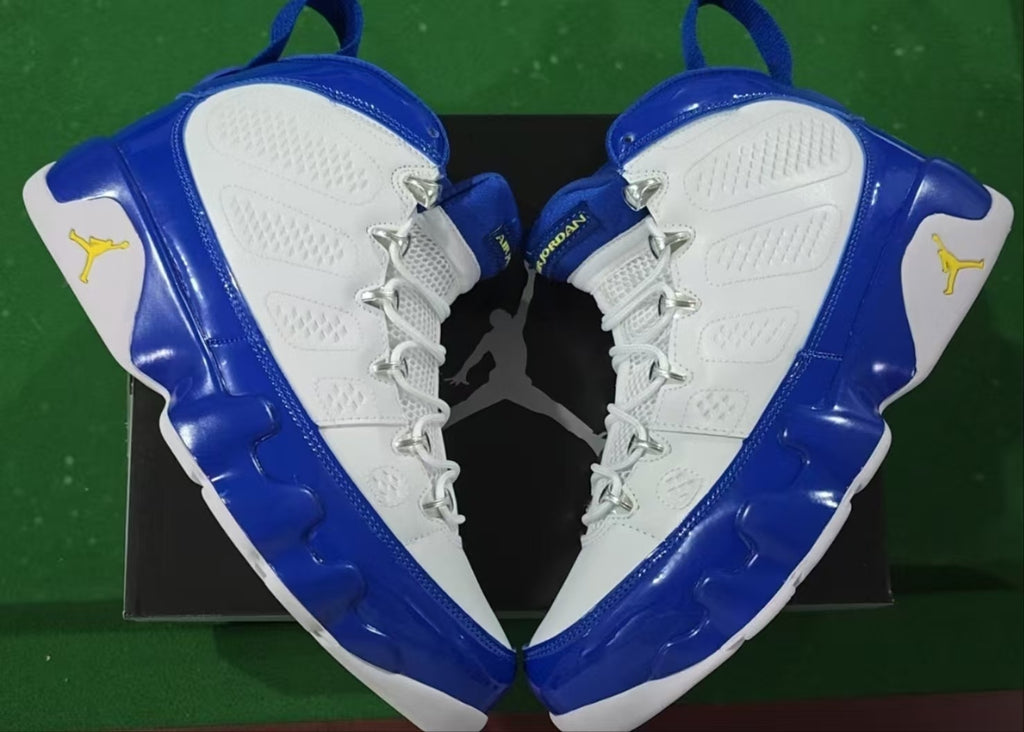 909 — Jordan 9 “Kobe PE White/Blue” — Design‑Inspired