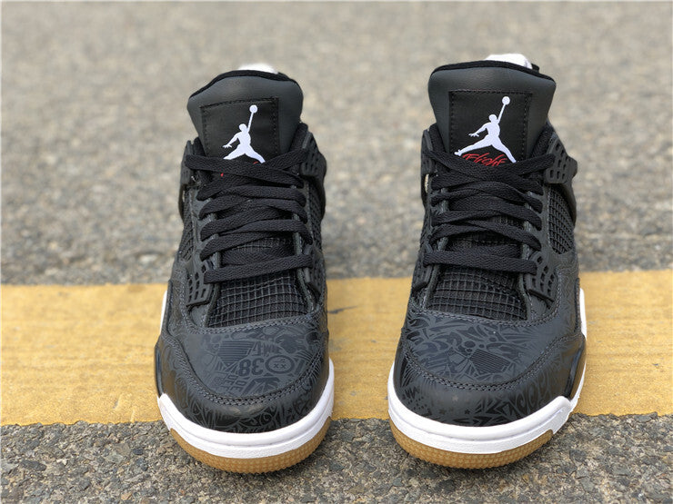 421 — Jordan 4 “Black Laser” — Design‑Inspired Sneaker