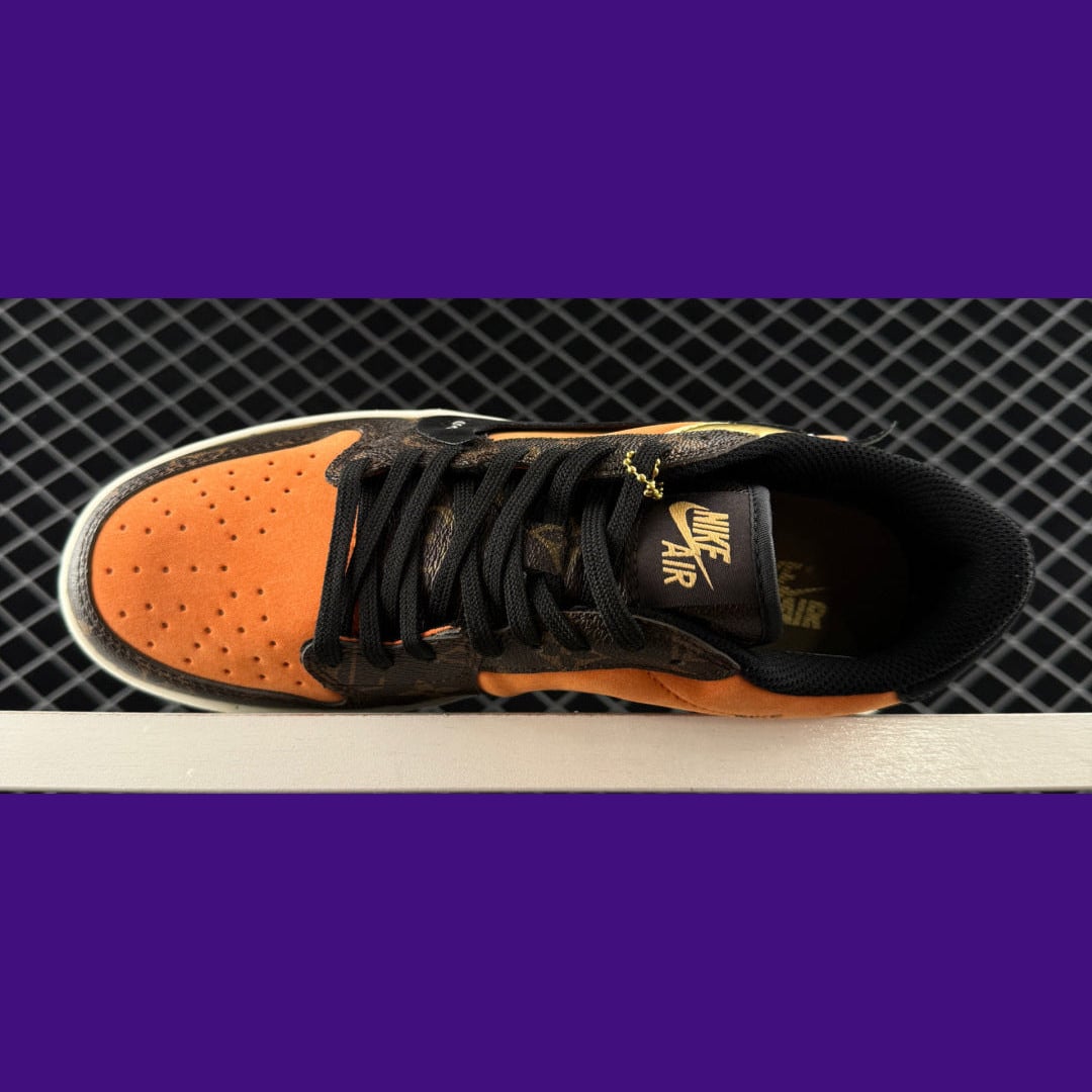 Jordan 1 Low Design-Inspired - "Off-White Orange" - AJ1-OWORG-070 - Sole Revival and Redemption LLC