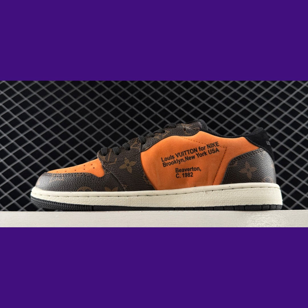 Jordan 1 Low Design-Inspired - "Off-White Orange" - AJ1-OWORG-070 - Sole Revival and Redemption LLC