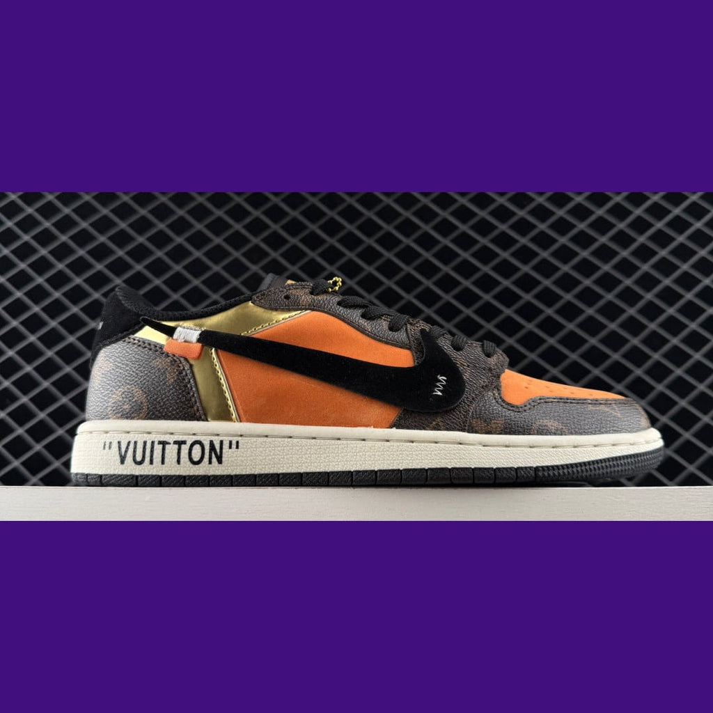 Jordan 1 Low Design-Inspired - "Off-White Orange" - AJ1-OWORG-070 - Sole Revival and Redemption LLC