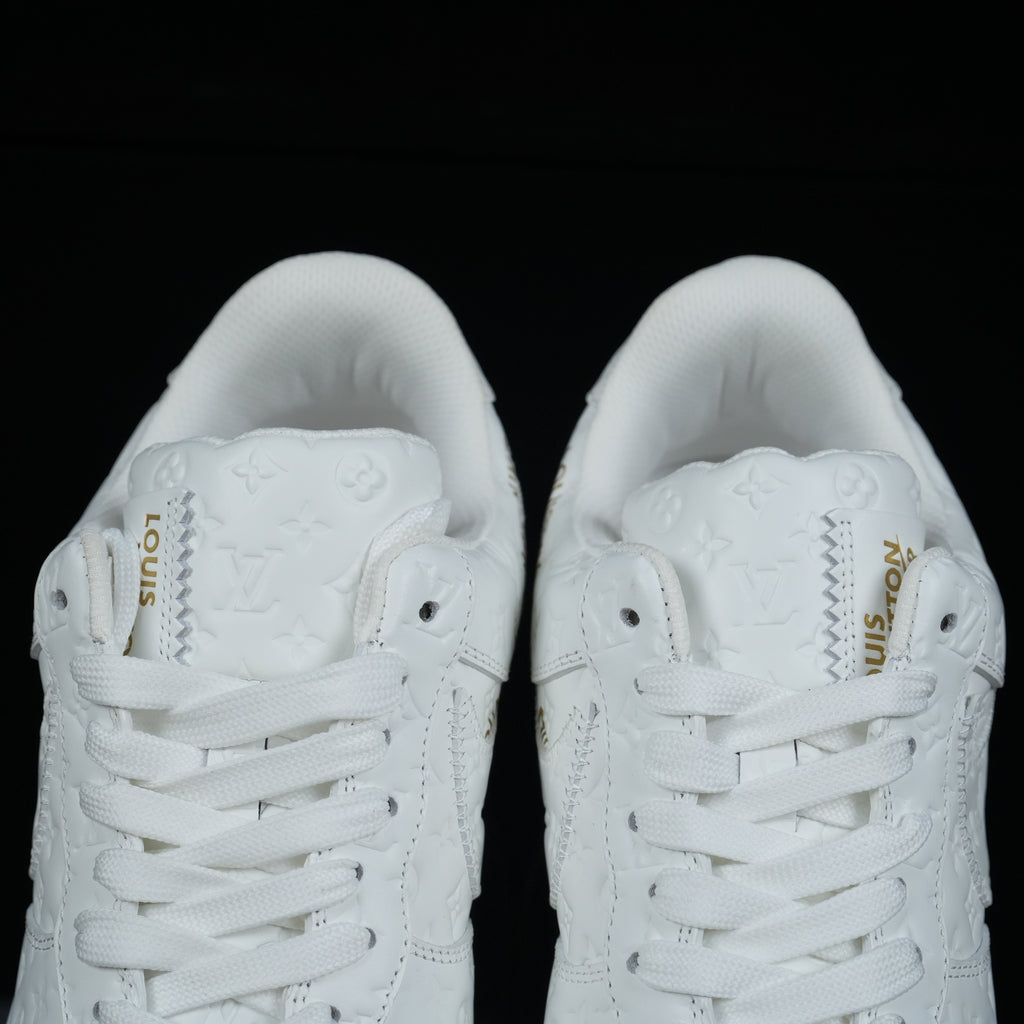 Air Force 1 Low – Design-Inspired “Virgil's: Off‑White" Pack - Grey / Yellow / White / Blue Custom Tribute Build AF1-002