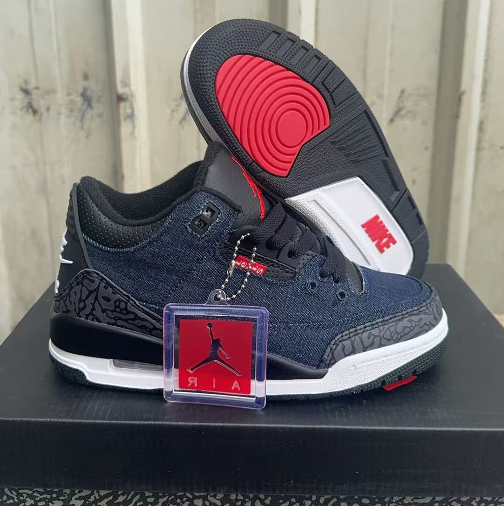 330 — Jordan 3 “Levi’s Dark Indigo” — Tribute Customs