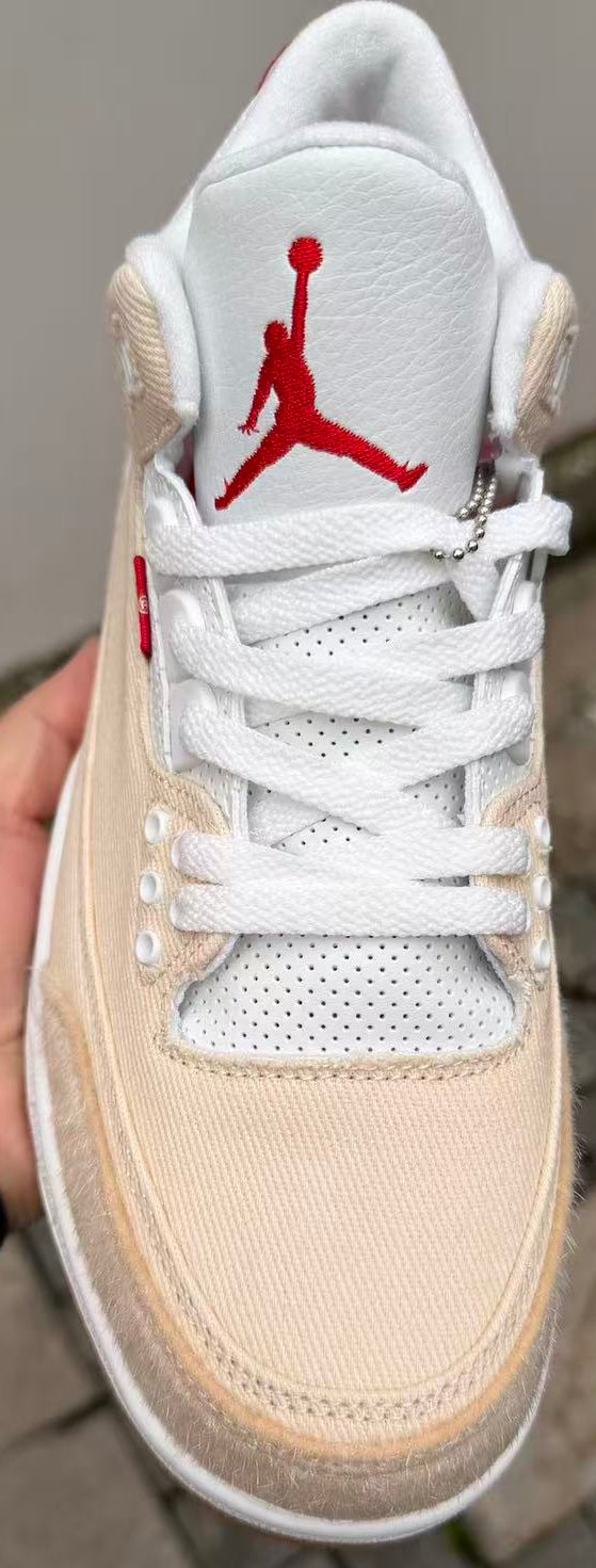 329 — Jordan 3 “Levi’s Canvas/Denim & Horsehair” — Tribute Customs