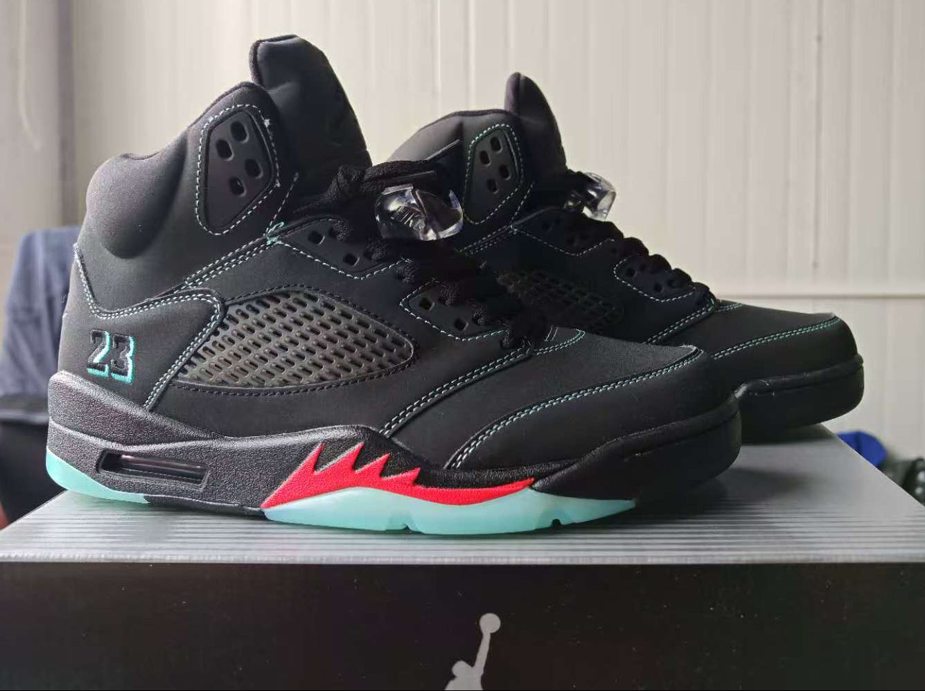 Air Jordan 5 Design Inspired "Miami Nights=" — Tribute Build — AJ5-536