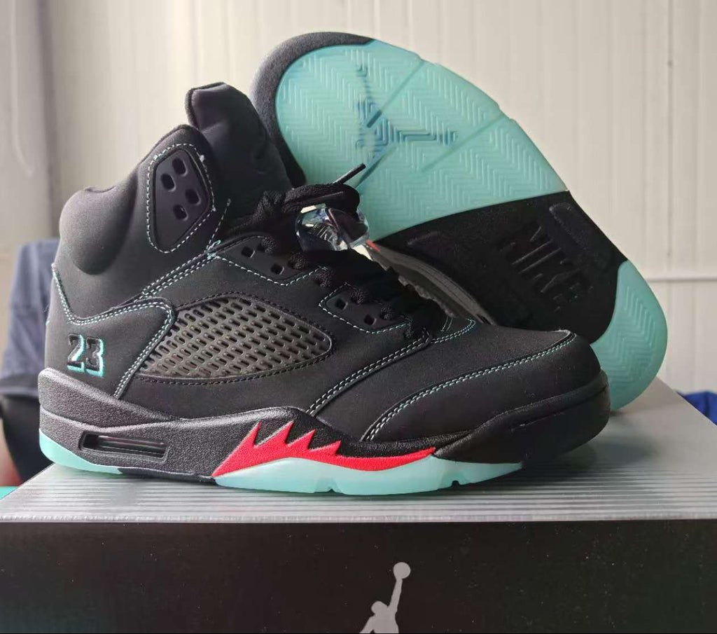 Air Jordan 5 Design Inspired "Miami Nights=" — Tribute Build — AJ5-536