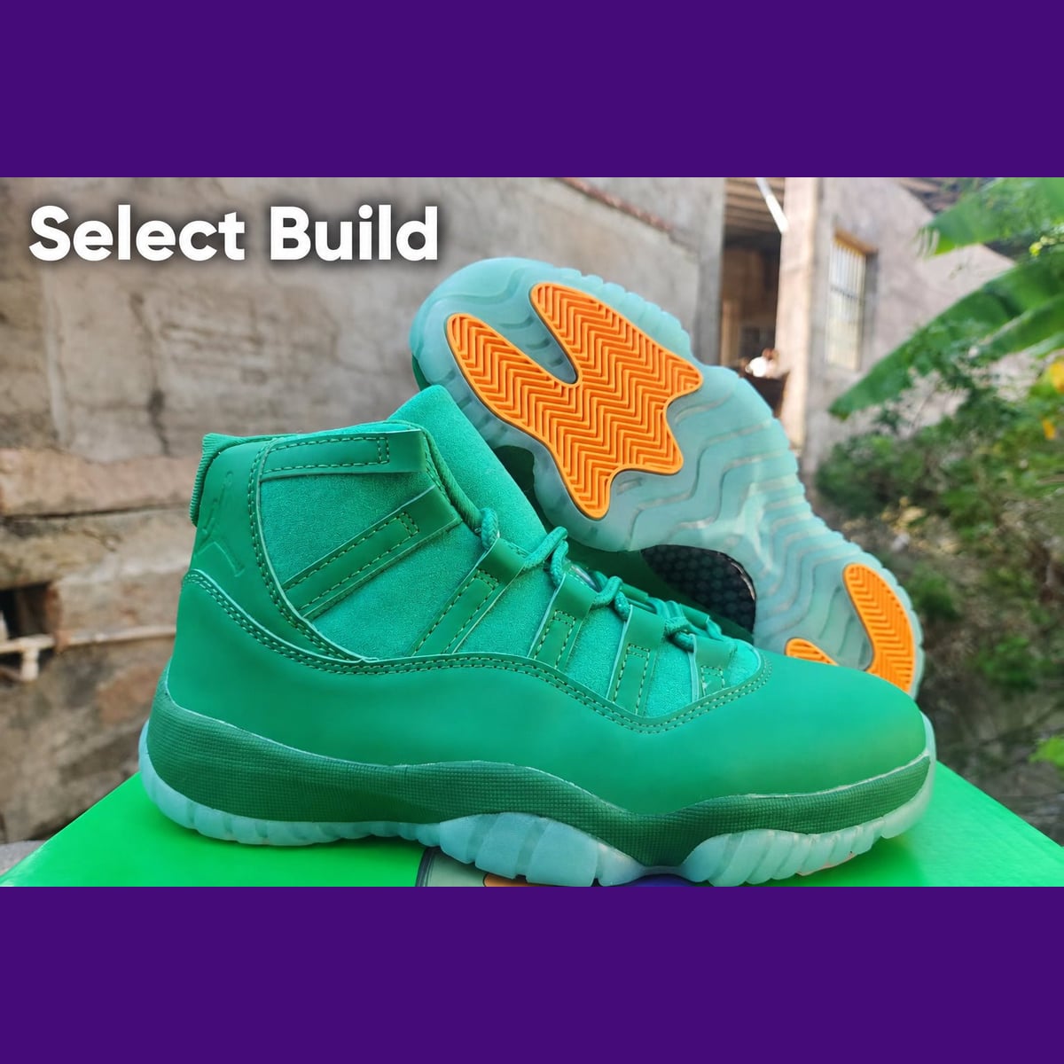 Jordan 11 Design-Inspired - "Monstars" - "Green Screen" - AJ11-MNSTARS-1142 - Sole Revival and Redemption LLC