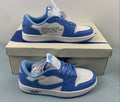 Jordan 1 Low — Design‑Inspired "Travis Scott Off‑White Fragment Collab" Custom Fantasy Build "Carolina Blue" AJ1‑TSOWFRG‑048 (Copy)