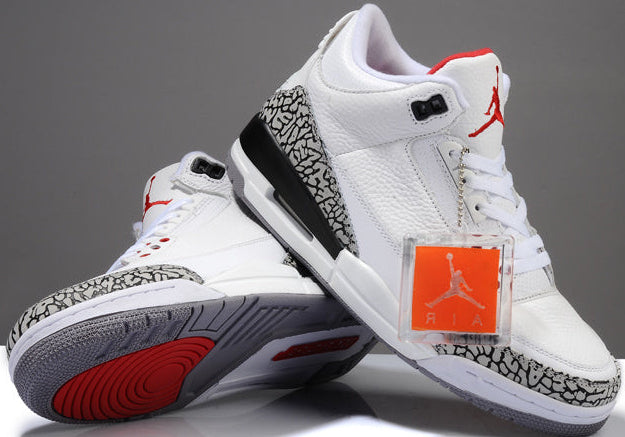 309 — Jordan 3 “Cardinal Red NRG” — Design‑Inspired Sneaker