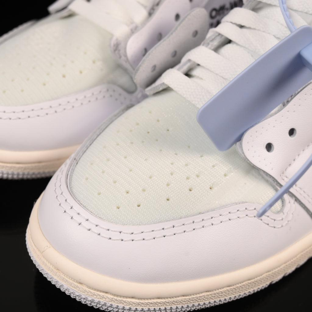 Jordan 1 High – Design-Inspired "Off-White White" Custom Tribute Build AJ1-OFFW-WHTE-017